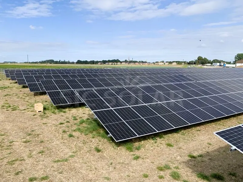 1,5 MW kolstål Solar Ground Support System i Storbritannien