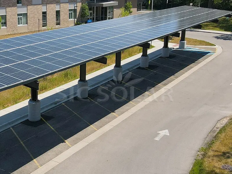 100KW Solar Carport Struktur i USA