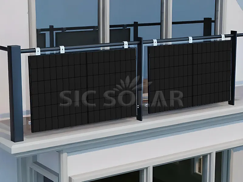 1kW Home balkong solmonteringssystem i Tyskland
