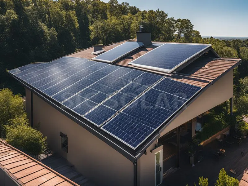 20KW skiffer tegel tak solfästen i Portugal