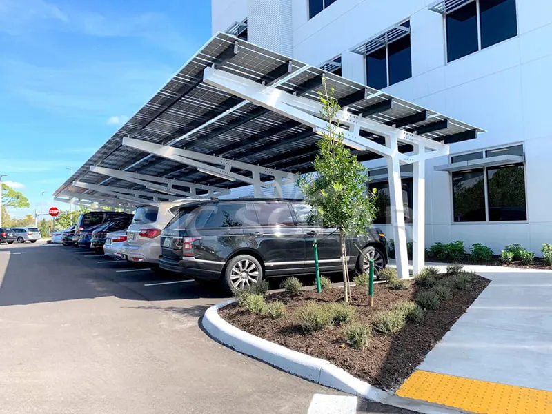 25kw enkelsidigt Carport Bracket System i Storbritannien