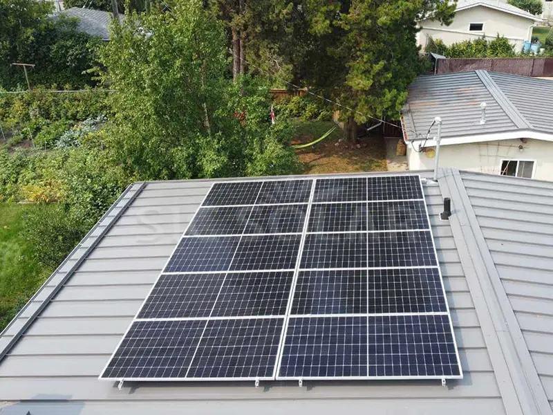 5KW Solpanel Metalltak Tilt Mount i Kanada
