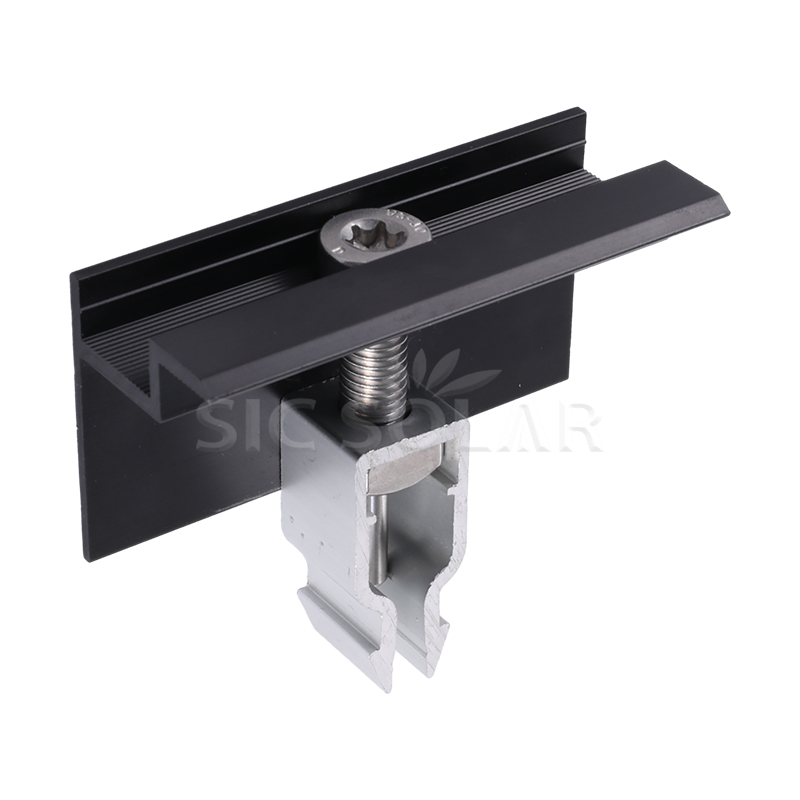 Enkel installation Aluminium Solpanel End Clamp