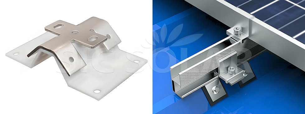 Solar Tin Metal Roof Clamps Kit