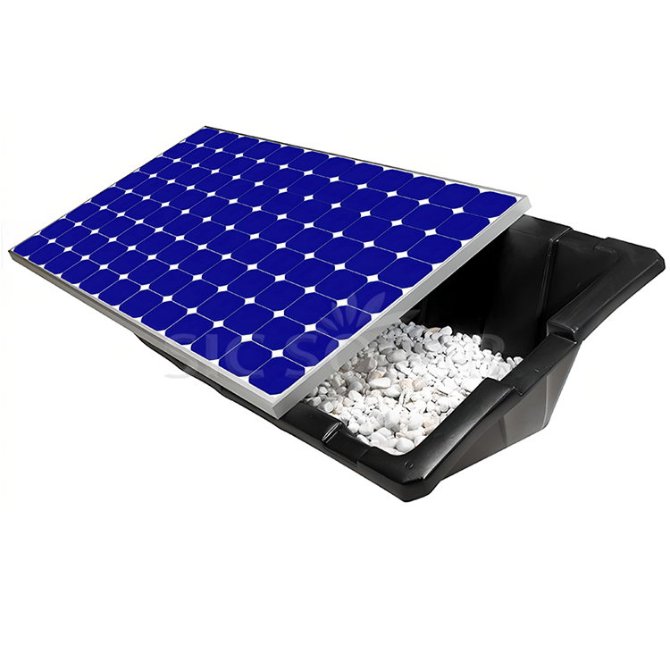 Solpanels ballastfäste