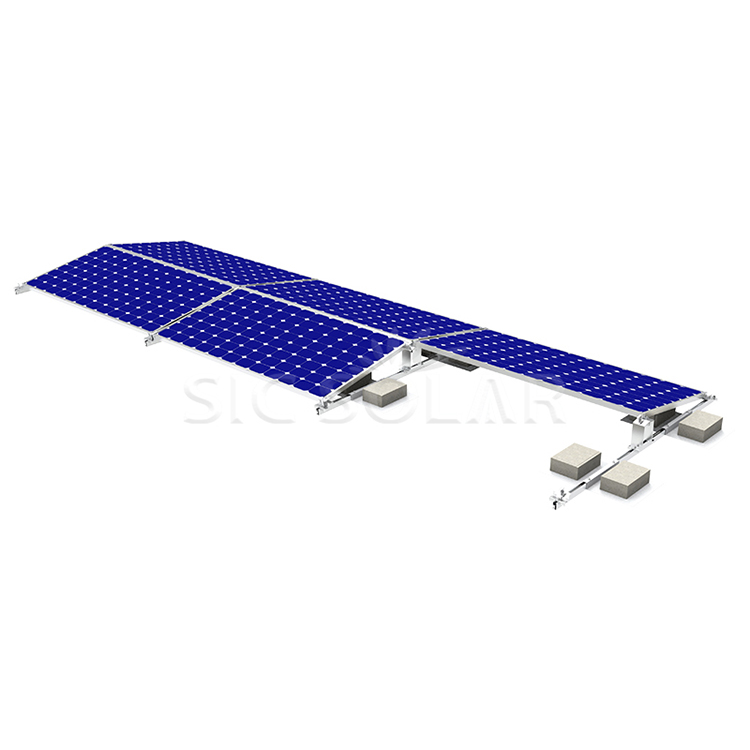 Solar rack platt tak